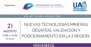 Charla técnica CNP: Nuevas tecnologías en minería